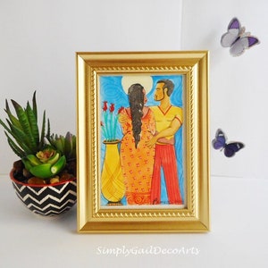 4 x 6 Watercolor Print, &quot;Slow Dance&quot;  Home Decor,  Art Illustration, Afrocentric Products, Black Love Paintings