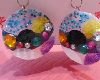 Capiz Shell Earrings The Universe