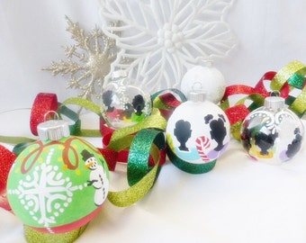 Glass Ball Ornament Mixture (12 count) a Hodgepodge of Hand Painted  Christmas Tree Ornaments Holiday Home Decor Afrocentric Decorations