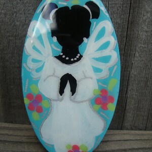 Made to Order, Adorable Angels Refrigerator Magnets, Kitchen Decor, Afrocentric Products image 3