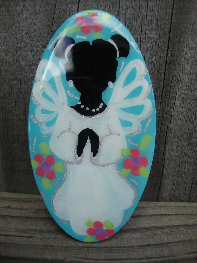 Made to Order, Adorable Angels Refrigerator Magnets, Kitchen Decor, Afrocentric Products image 3