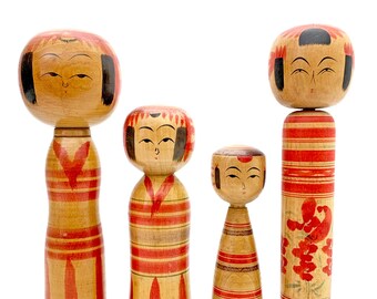 vintage kokeshi dolls for sale