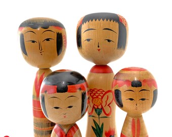 vintage kokeshi dolls for sale