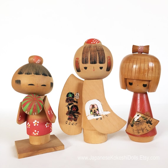 kokeshi dolls etsy