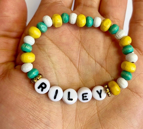 personalised children's name bracelets