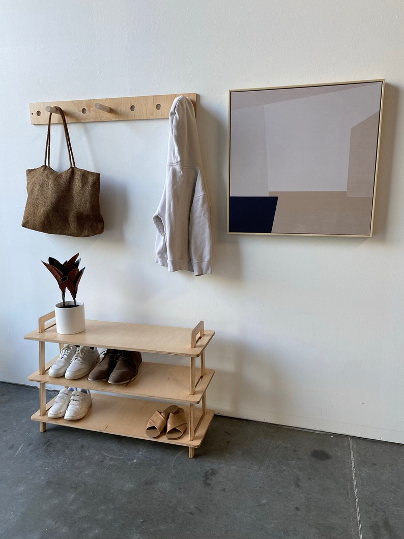 Modern Coat Hanger Pegboard Coat Rack Etsy