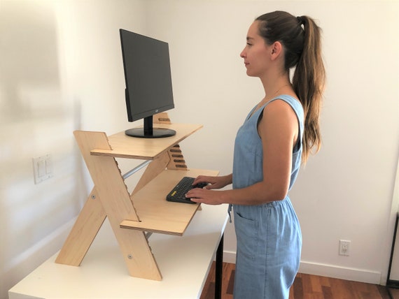 Standing Desk Converter Sit To Stand Desk Etsy