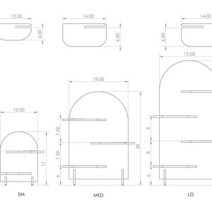 Arch display stand, small display, product display. DST-007 afbeelding 9