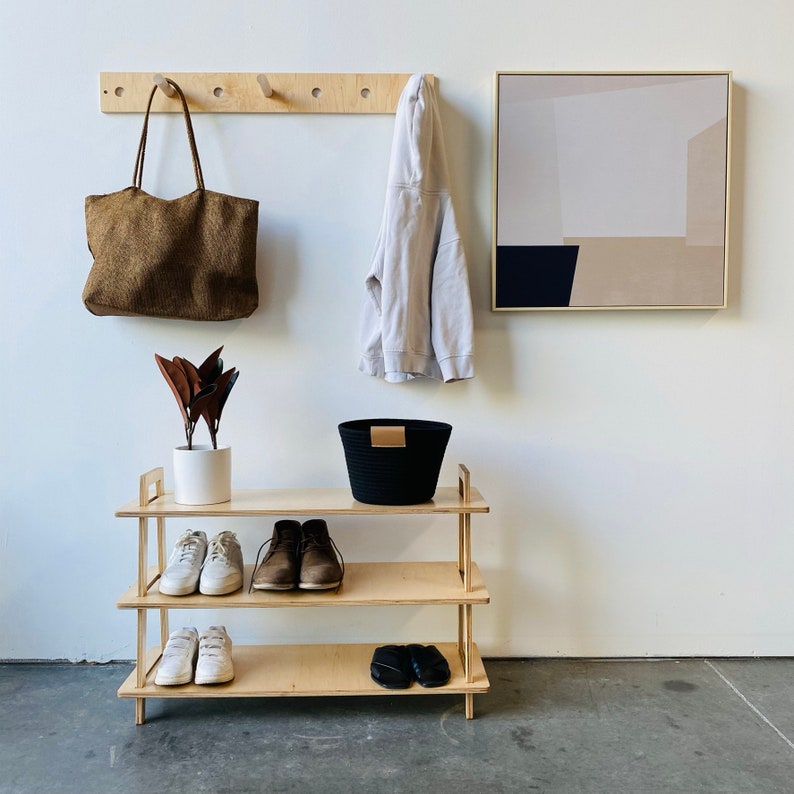 Modern Coat Hanger Pegboard Coat Rack Etsy