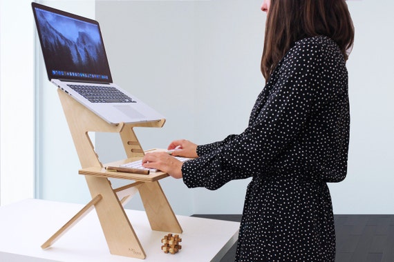 Modern Wood Standing Desk Scaffolding Desk Work Station Etsy