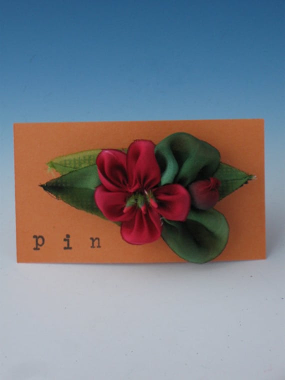 Items similar to Accessories, Silk Flower Pin, Silk Flower Pins, Fabric