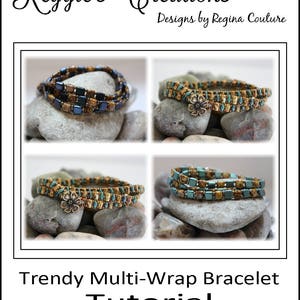 Tutorial ~ Trendy Multi-Wrap Bracelet by Reggie's Creations ~ Beaded Bracelet Pattern
