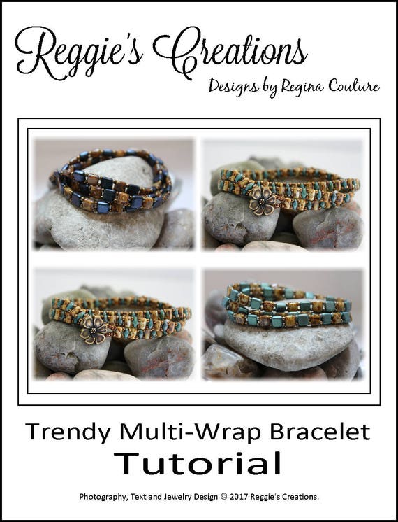 Tutorial Czechmate Tile & Superduo Cuff Bracelet by Reggie's Creations  Beaded Bracelet Pattern 