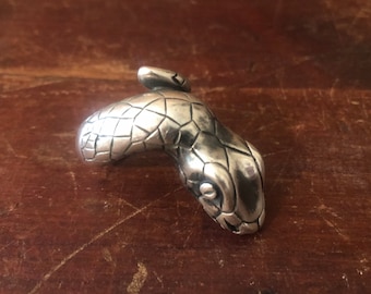 Vintage Snakehead Sterling Ring