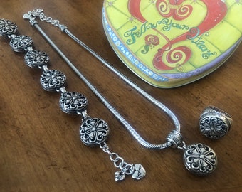 Vintage Brighton Chinoise Reversible Jewelry Set ~