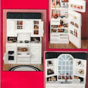 DIGITAL DOWNLOAD  Plastic Canvas Barbie Kitchen Pattern Booklet