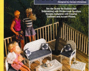 DOWNLOAD DIGITALE Libretto con modelli di mobili da giardino Barbie in tela di plastica