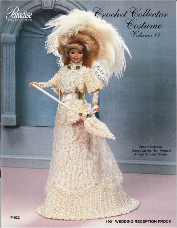 Buy DIGITAL DOWNLOAD Vintage 1901 Wedding Reception Frock Barbie Fashion Doll Crochet Pattern Booklet Online in India Etsy