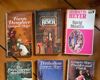 Vintage Georgette Heyer Paperback Novels - Various Titles - 1940s - 2000s