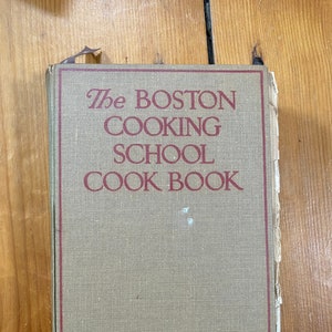 The Boston Cooking School Cook Book by Fannie Merritt Farmer - 1937 Hardcover