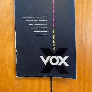 ニコルソン・ベイカー著『Vox』 - ヴィンテージ・コンテンポラリーズ - 1993年ペーパーバック