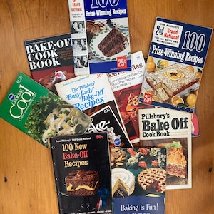 Vintage Pillsbury Recipe Books - Pillsbury Bake Off Cookbooks - Assorted Titles