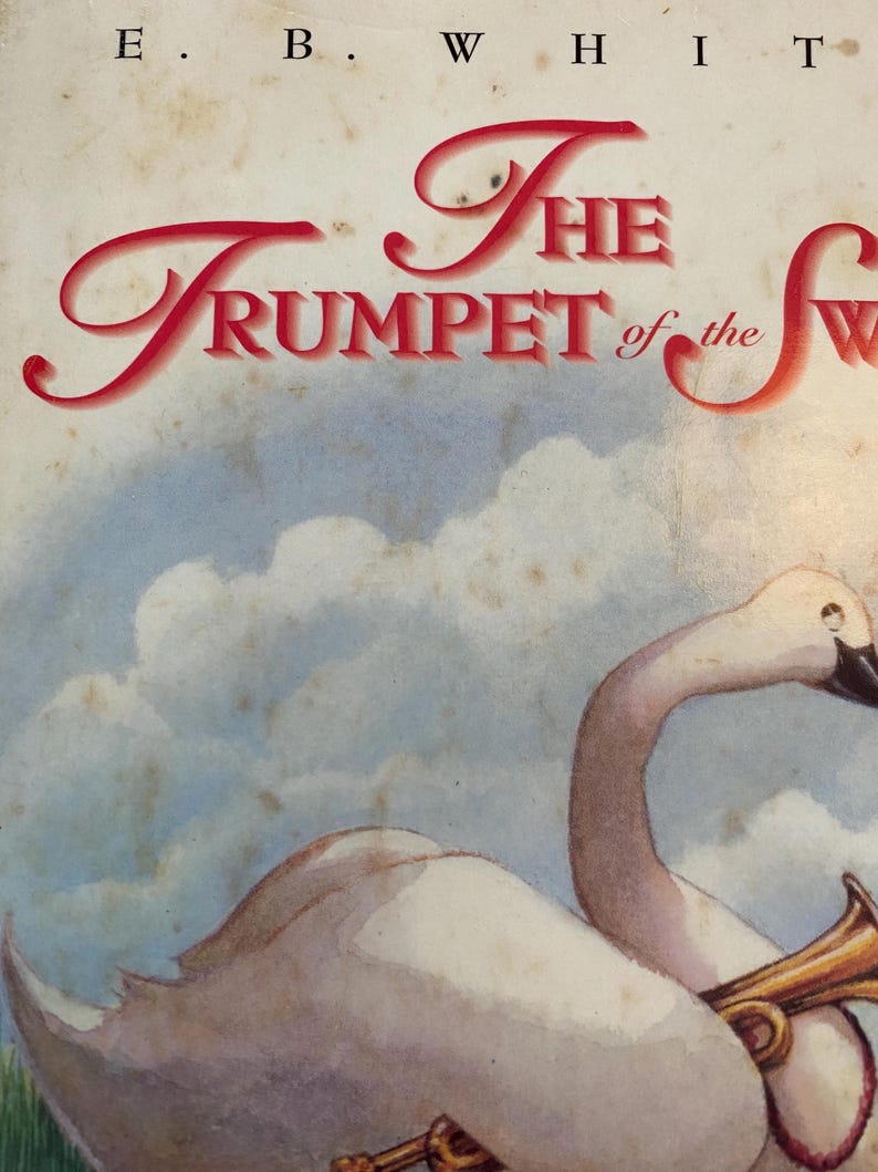 The Trumpet of the Swan by E.B. White - Harper Trophy 2000 - Etsy