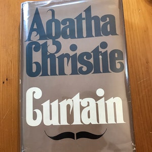 アガサ・クリスティ著『カーテンの中のエルキュール・ポアロ』 - 1975年ハードカバー本