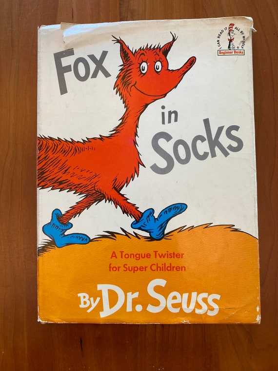 Fox in Sox by Dr. Seuss - 1965 Random House Beginner Books - Etsy