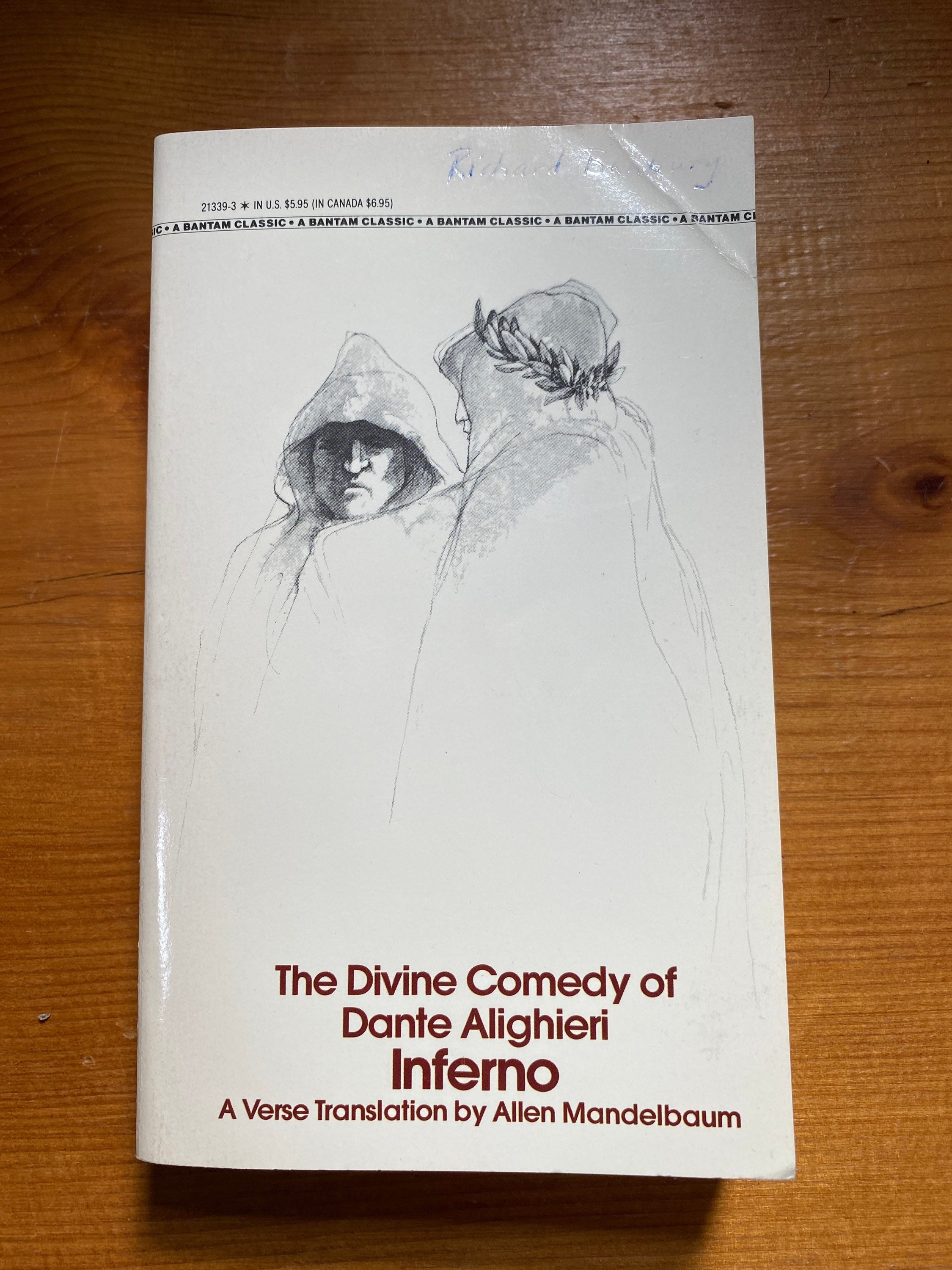 Dantes Inferno by Dante Alighieri Illustrated Vintage Book -  Israel