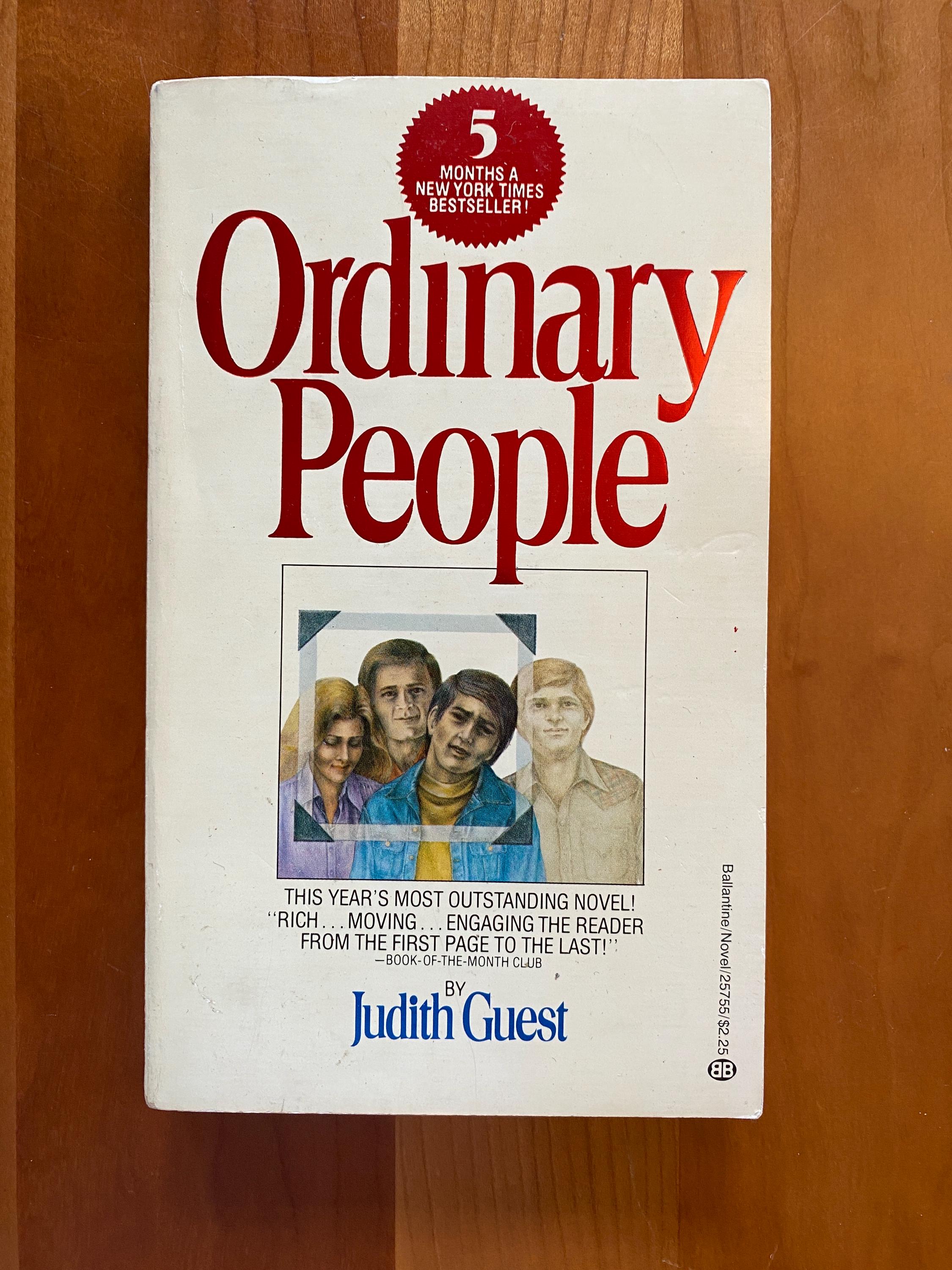Ordinary People by Judith Guest - Ballantine Books 1978 - Etsy