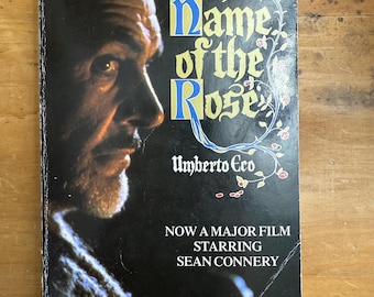 Der Name der Rose von Umberto Eco - Picador UK Taschenbuch 1986 Film Krawatte-in