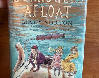 The Borrowers Afloat by Mary Norton - 1959 Harcourt - Ex-Library