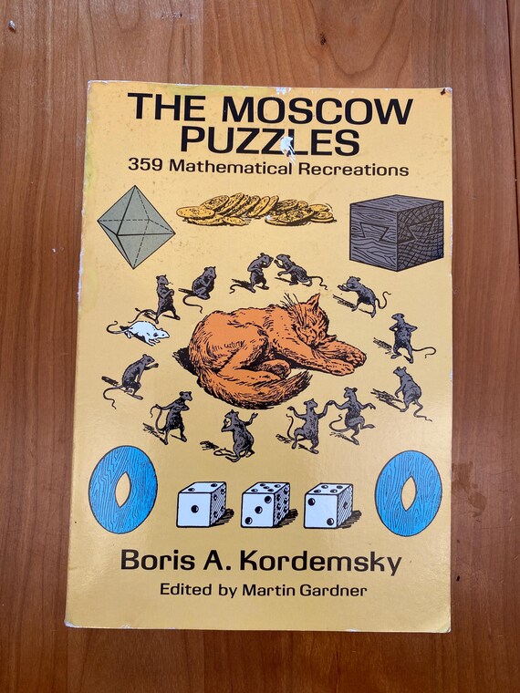 The Moscow Puzzles by Boris A. Kordemsky - 1972 Dover Edition - Etsy