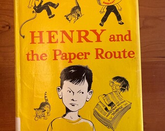 Henry and the Paper Route by Beverly Cleary - 1957 Morrow Hardcover - Ex-Library