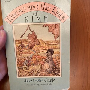 Rasco and the Rats of NIMH by Jane Leslie Conly - Harper Trophy 1988 - Etsy