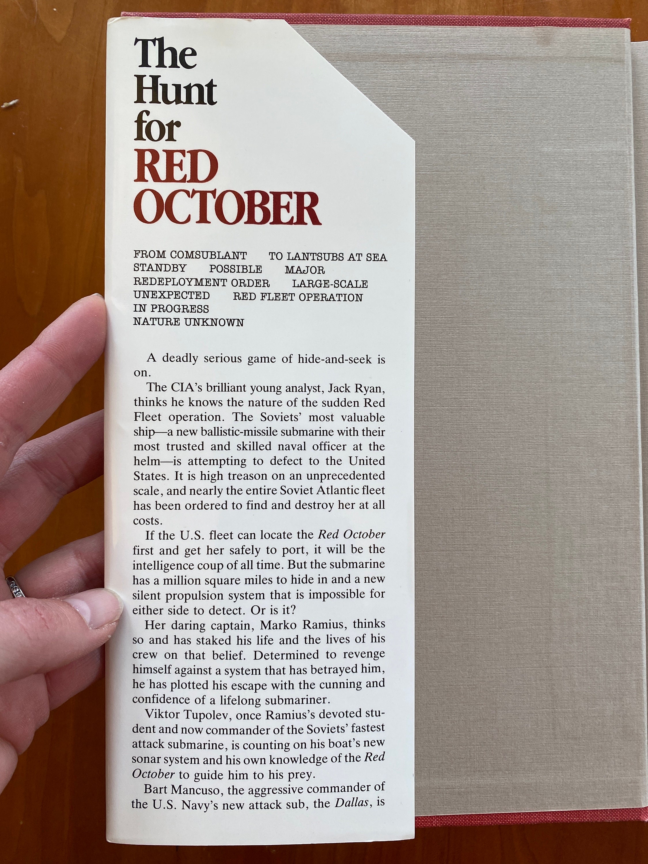 The Hunt for Red October by Tom Clancy - 1984 Naval Institute