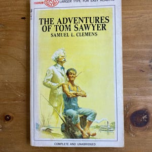 The Adventures of Tom Sawyer by Mark Twain/Samuel Clemens - Magnum Easy Eye Larger Type 1967