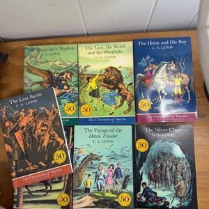 The Chronicles of Narnia by C.S. Lewis - Complete Set - 2000 Anniversary Editions - Seven Volumes