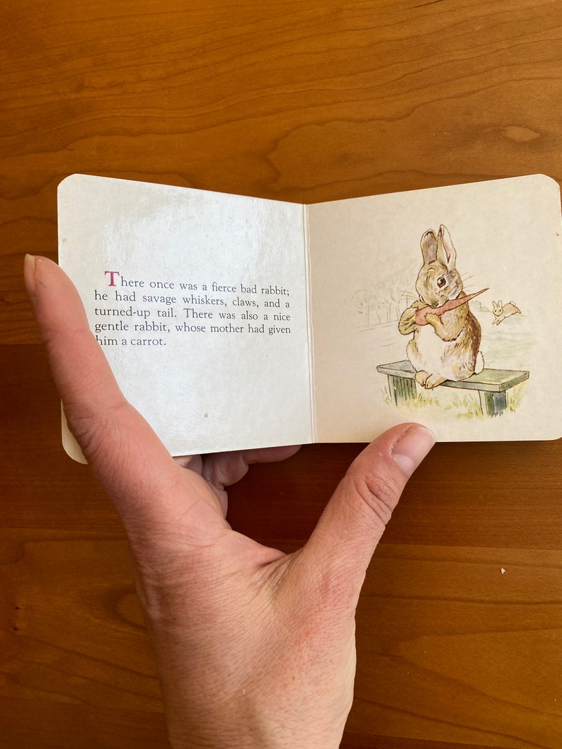 L'histoire d'un mauvais lapin féroce de Beatrix Potter Chatham River Press Mini livre cartonné abrégé image 3