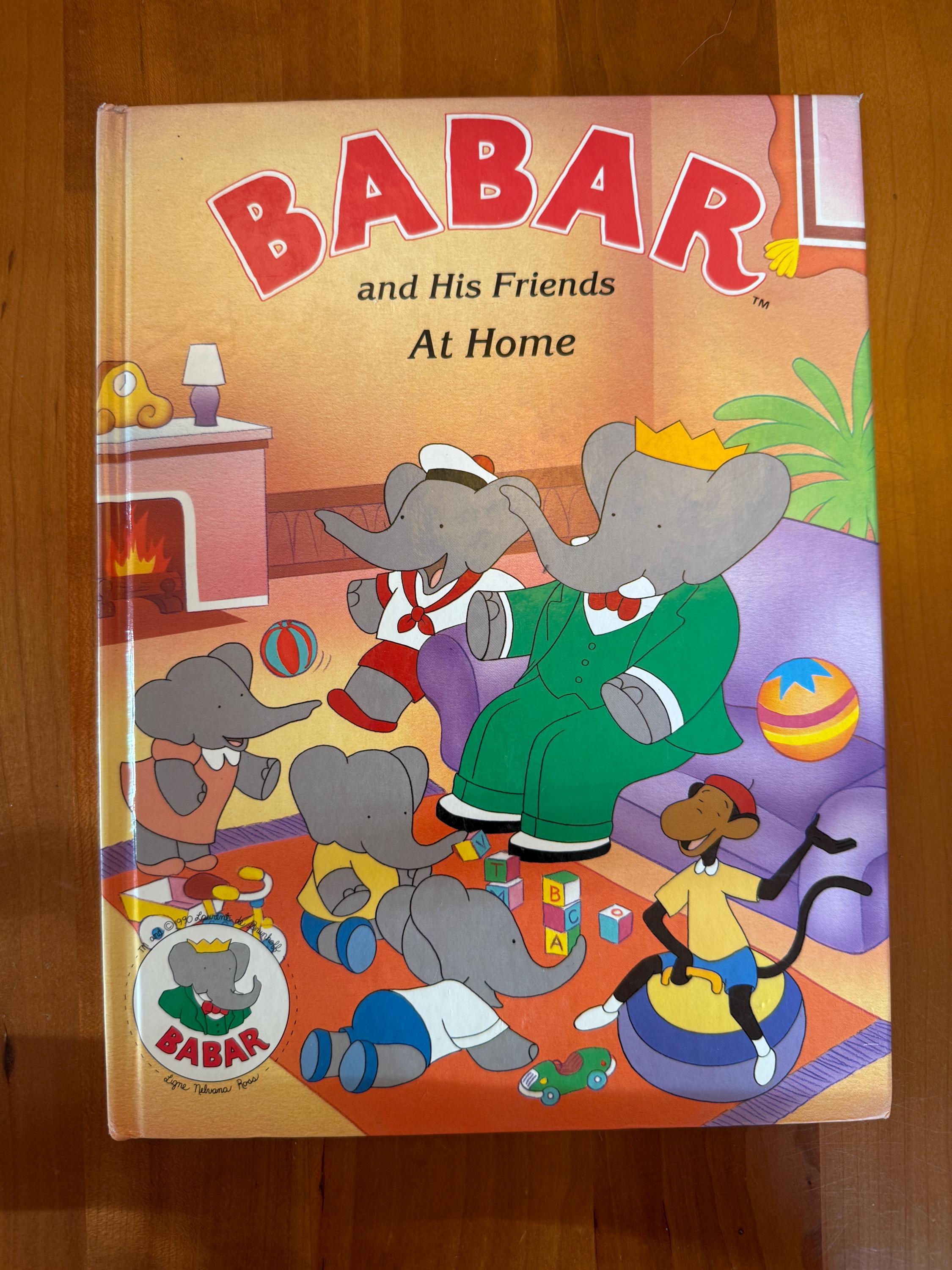Babar and His Friends at Home - 1990 Jelly Bean Press - Etsy