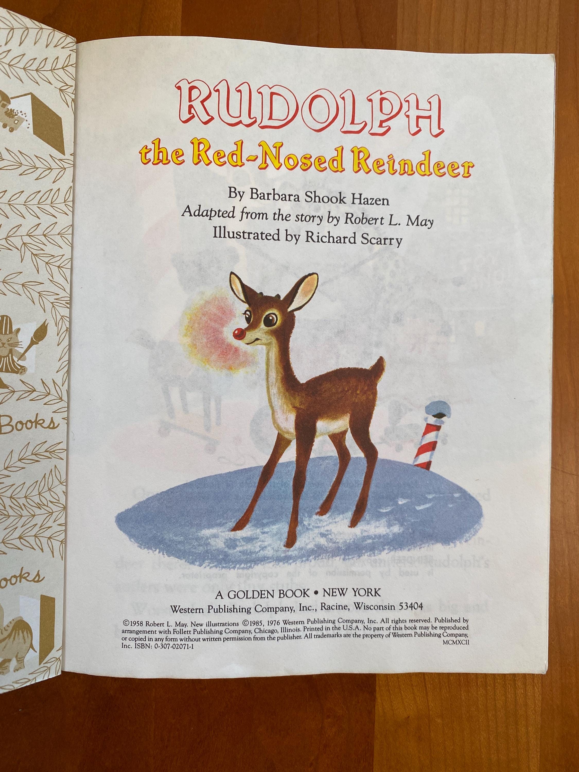 Rudolph the Red-nosed Reindeer by Barbara Shook Hazen - Illustrated by ...