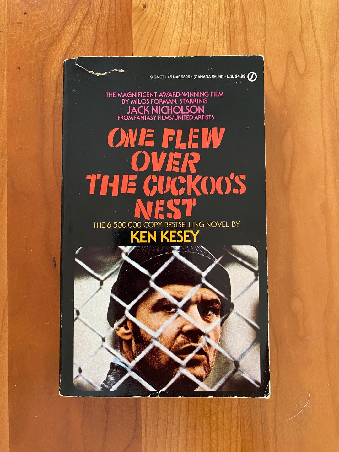 One Flew Over the Cuckoo's Nest by Ken Kesey - 1975 Signet Paperback - Etsy