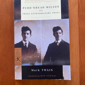 Pudd&#39;nhead Wilson and Those Extraordinary Twins by Mark Twain - Modern Library Paperback 2002