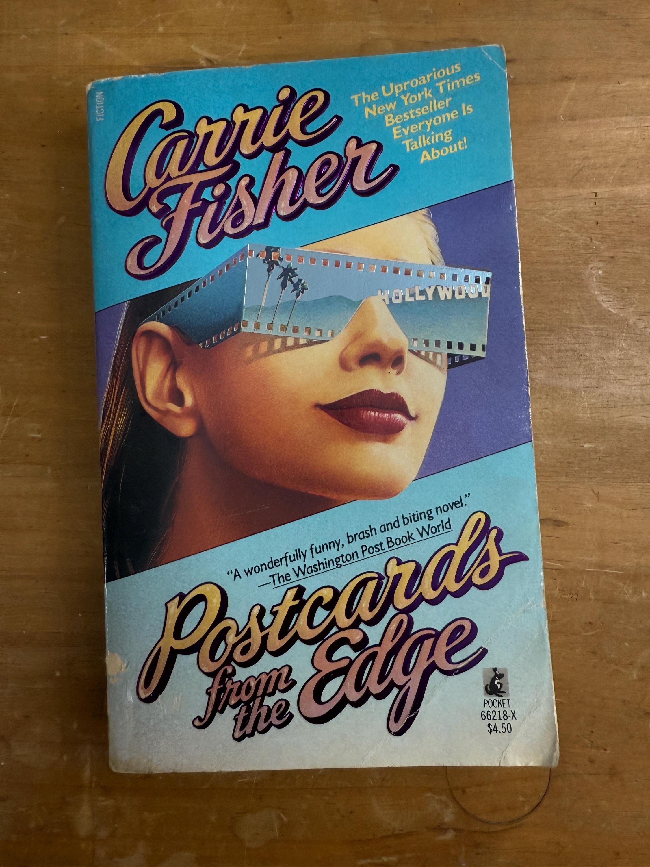 Postcards From the Edge by Carrie Fisher - Pocket Books 1988 - Etsy