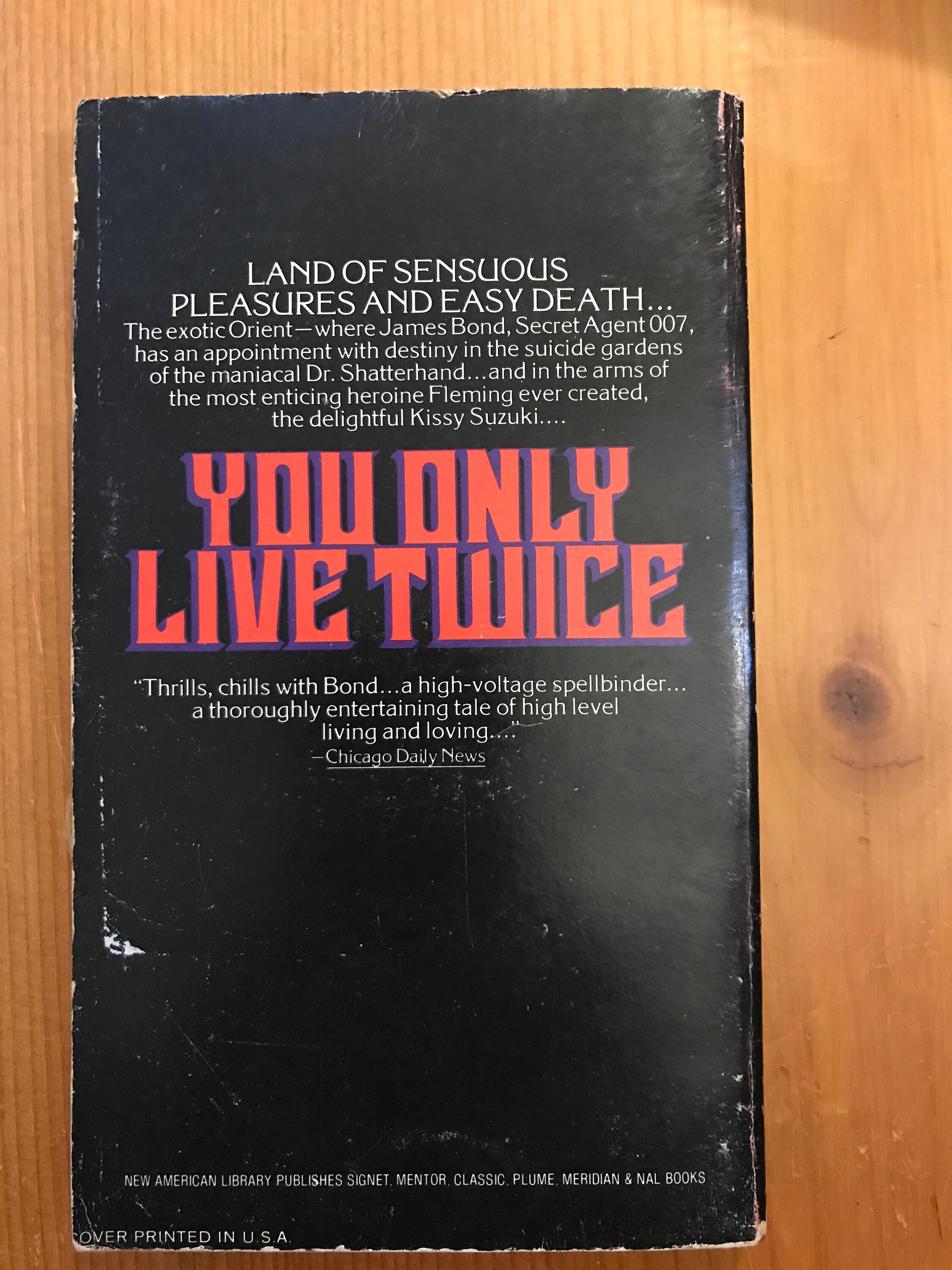 James Bond - You Only Live Twice by Ian Fleming - 1964 - Rare
