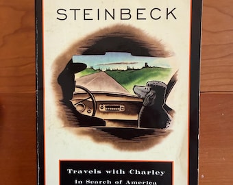 Podróże z Charleyem w poszukiwaniu Ameryki autorstwa Johna Steinbecka – Penguin 1986