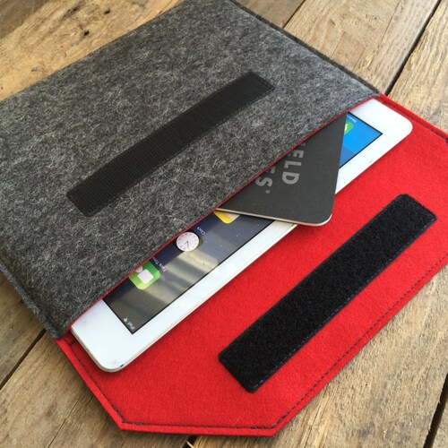 Felt Laptop Bag Organizer Sleeve Pocket With Metal Etsy
