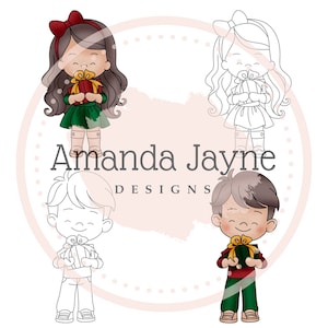 Digitale postzegelbundel kerstcadeau - Amanda Jayne Designs