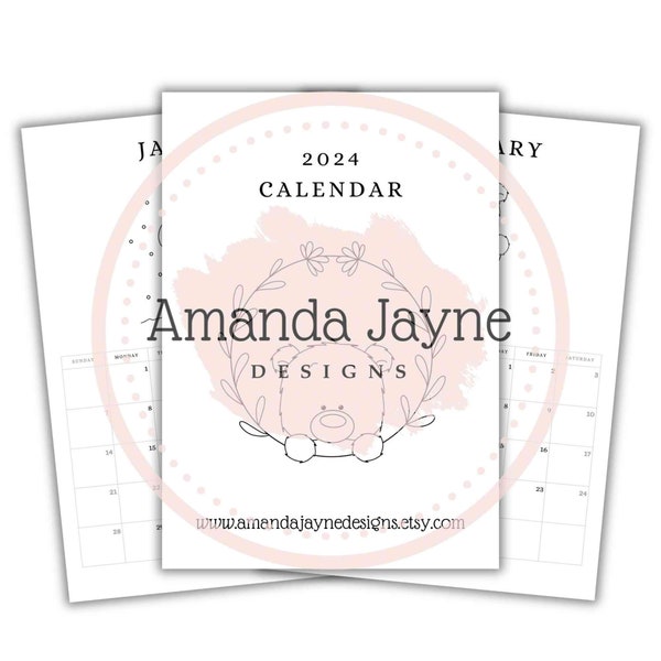 2024 Scrapbook Calendar Etsy